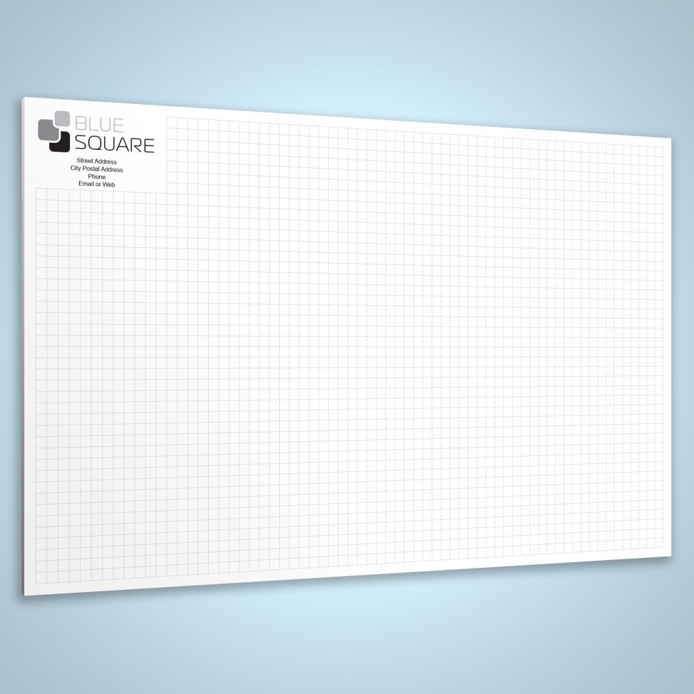 Graphpad Square Grid Graph Pad 17 x 11 - 4 Square Inch - Rainbow Printing